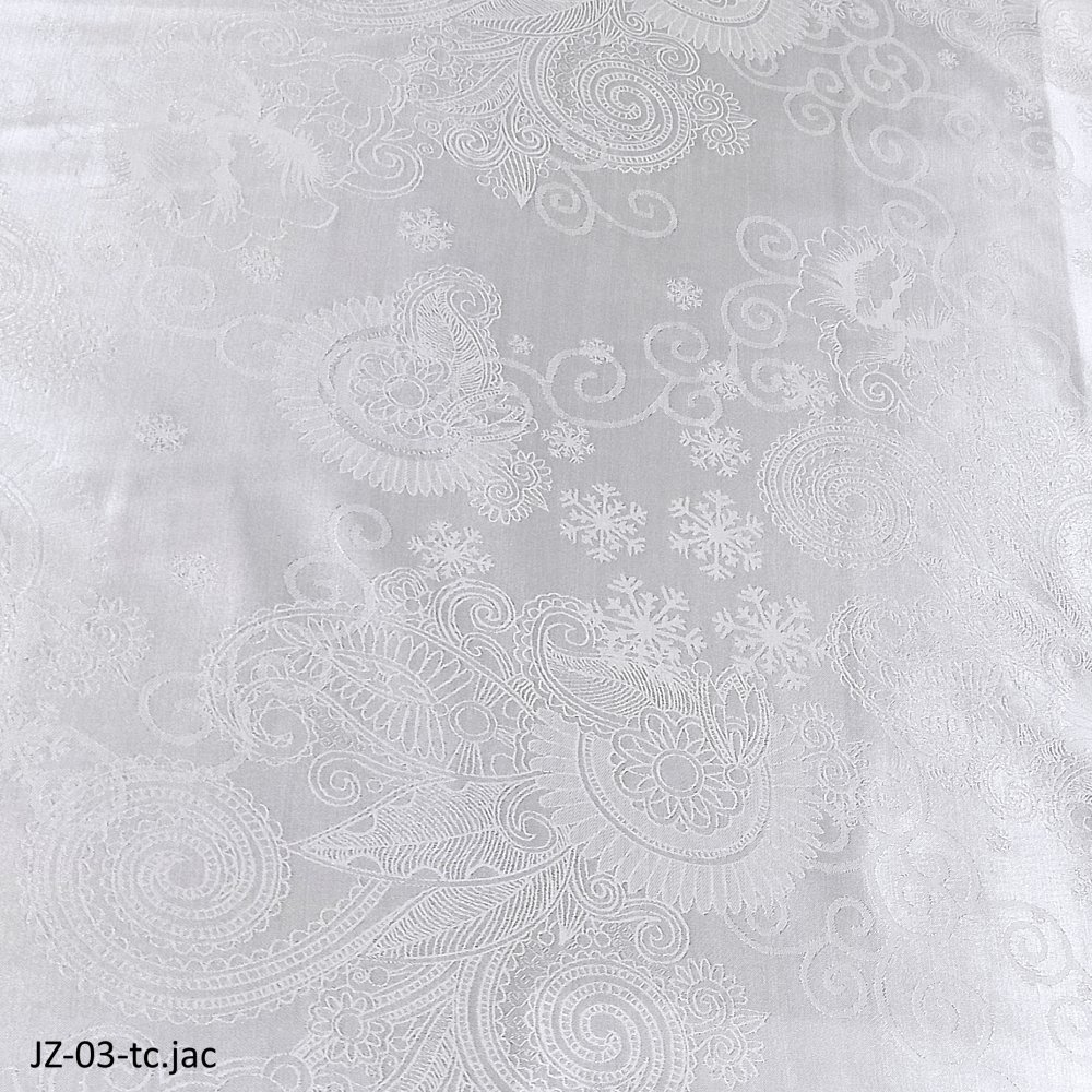 Полисатин жаккард tc white 03
