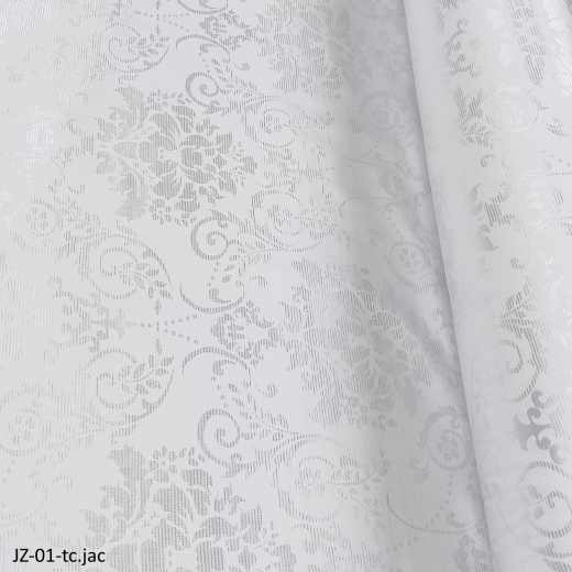 Полисатин жаккард tc white 01