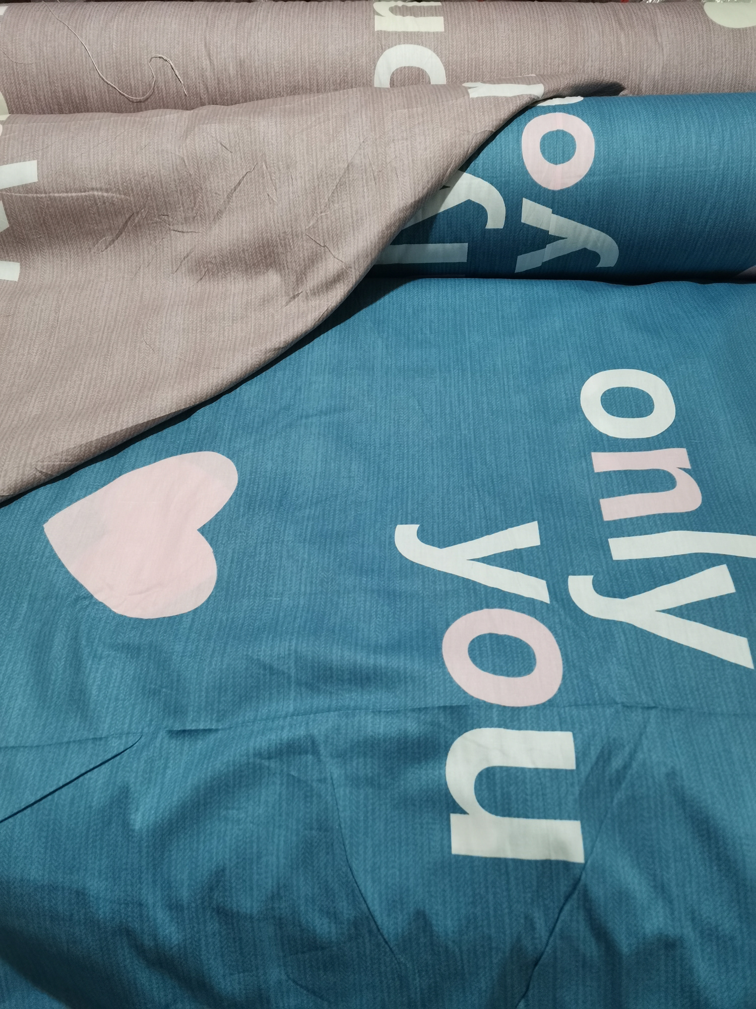 Сатин-твил print_T2115 "Only you"